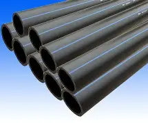 Certified HDPE water pipe for European projects, corrosion-resistant industrial plastic pipe