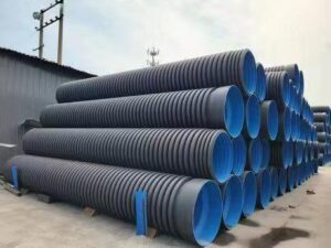 Black plastic HDPE pipe for municipal engineering, water supply and drainage pipeline, bulk supply from Chinese manufacturer