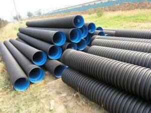 Stacked large-diameter HDPE pipes for cross-border pipeline projects in Central Asia