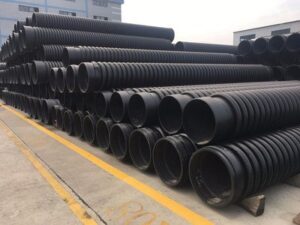 Black HDPE pipe for municipal water supply and buried construction