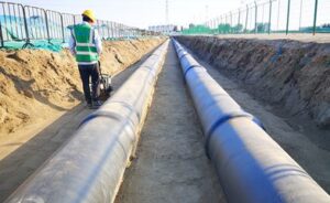 PE pipe installation for emergency supply pipeline in overseas infrastructure projects