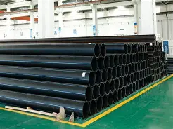 Black HDPE double wall corrugated pipe, DN160-DN600, for drainage and sewage systems